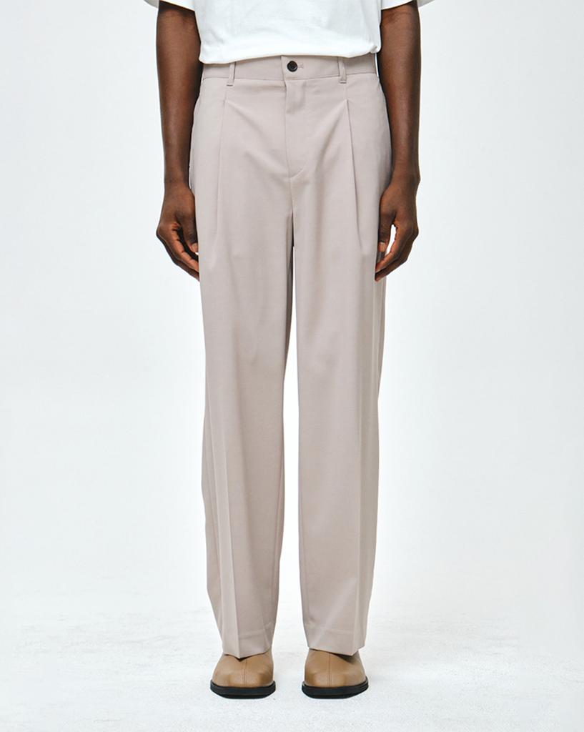 Giosngio Timeless Semi-Wide Pants Beige Zi3Pt390Be