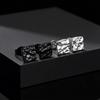 Fashion Chic Irregular Pleated Stud Earrings for Men, Stainless Steel Geometric Square Earrings, Creative Trendy Jewelry Gifts