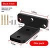 1 Set 6mm L-shape Partition Support Brackets Wall Mount Fixed Rack With Screw Heavy Duty Shelf Brackets Industrial Metal Bracket