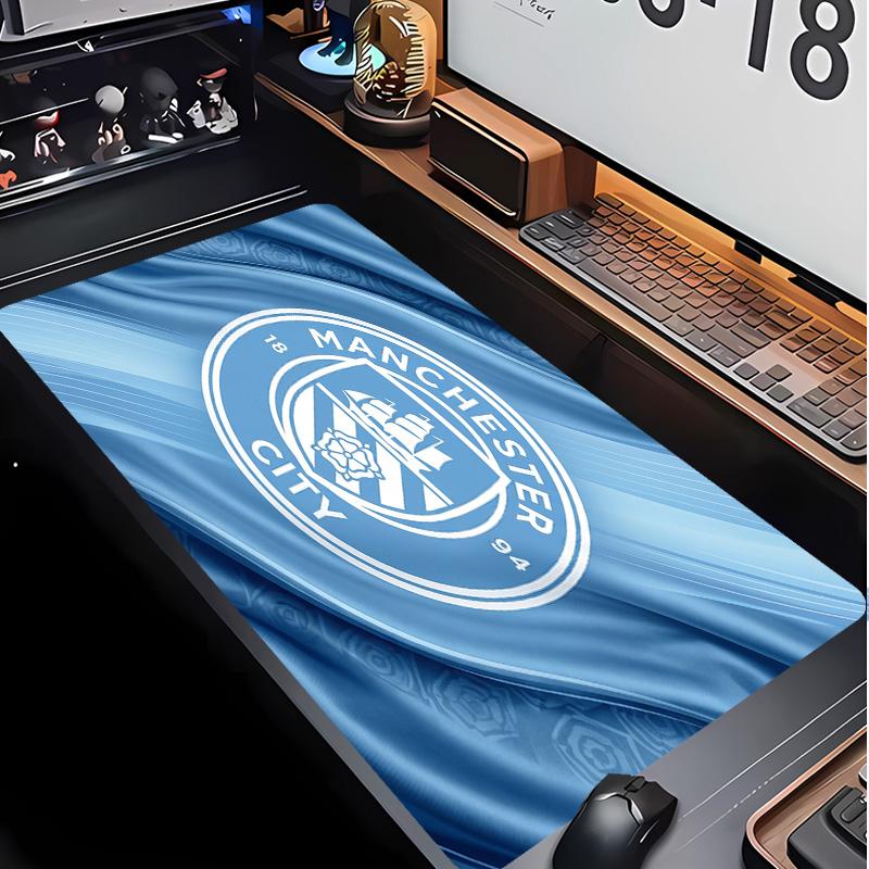Tappetino per Mouse con Motivo Calcio Manchester City Non?Tappetino Mouse da Gioco Antiscivolo con Base in Gomma per Scrivania Ufficio Casa