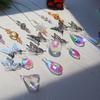 Crystal Windchimes Sun Catcher Star Moon Hexagon Prisms Hanging Pendant Wind Chime Sun Light Catcher Garden Window Home Decor