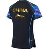 Li-Ning T-shirt de compétition à manches raglan à séchage rapide évacuant l'humidité pour femme Hauts Noir AAYT030-1