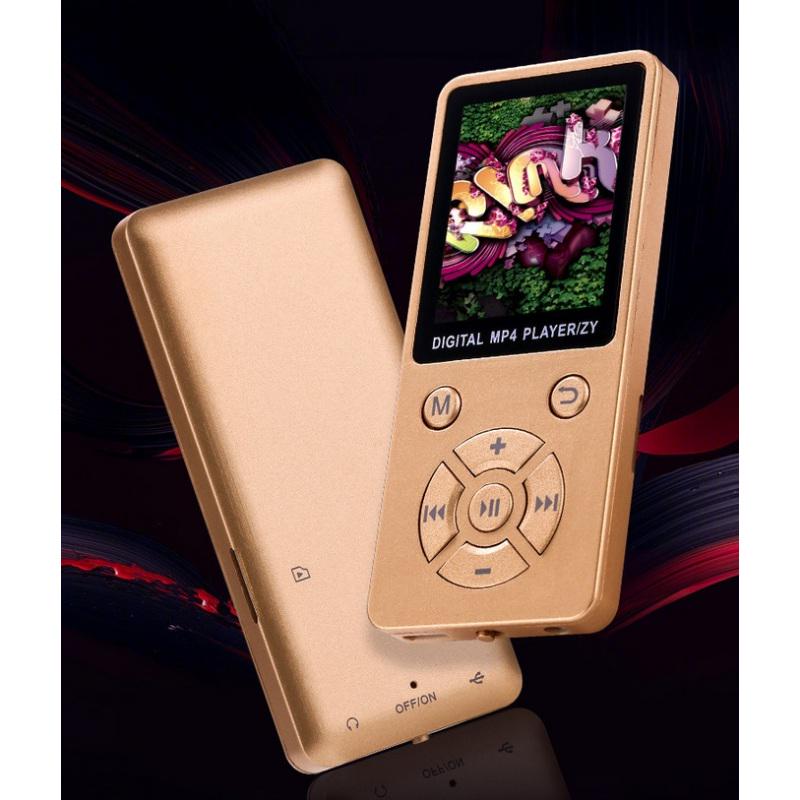 RUIRUIYU Mini Shiny USB Clip LCD Screen MP4 Media Player Support 32G TF Card Ultra Thin Lossless Sound MP4