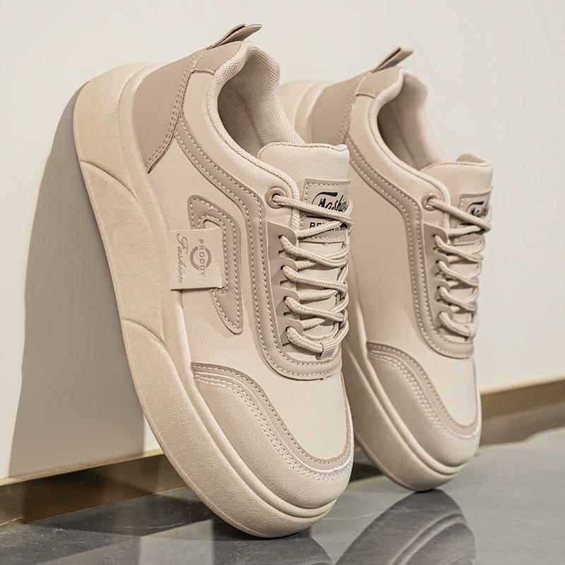 Spring New Little White Shoes Women's Shoes Versatile Sports Thick Baseplate Shoes Spring and Autumn