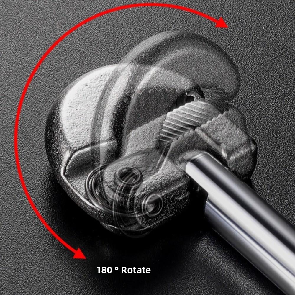 Portable Adjustable Head Basin Wrench Carbon Steel Multi-Functional Sink Wrench Faucet Installation Tool Plumbing Applications