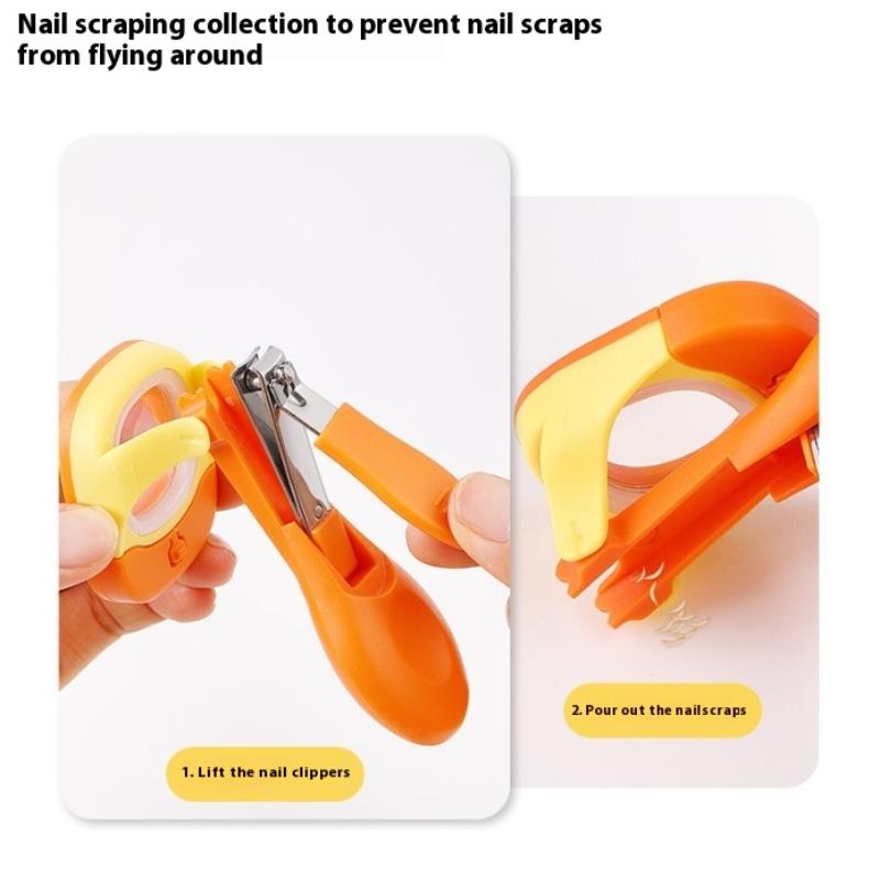 Coupe-ongles pour bébé et personnes âgées avec lumière LED/loupe Anti-éclaboussures Coupe-ongles Ongles des mains et des pieds Ciseaux à ongles Soins
