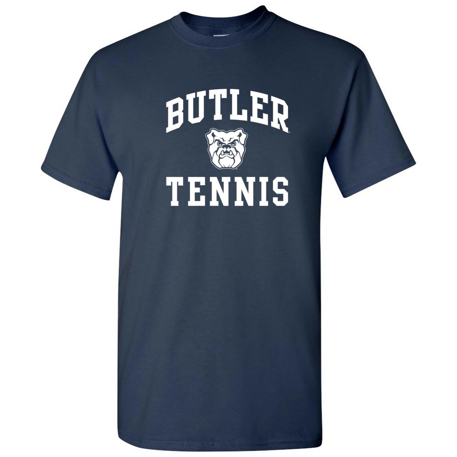 Butler Bulldogs Arch Logo Tennis T-Shirt - Navy L