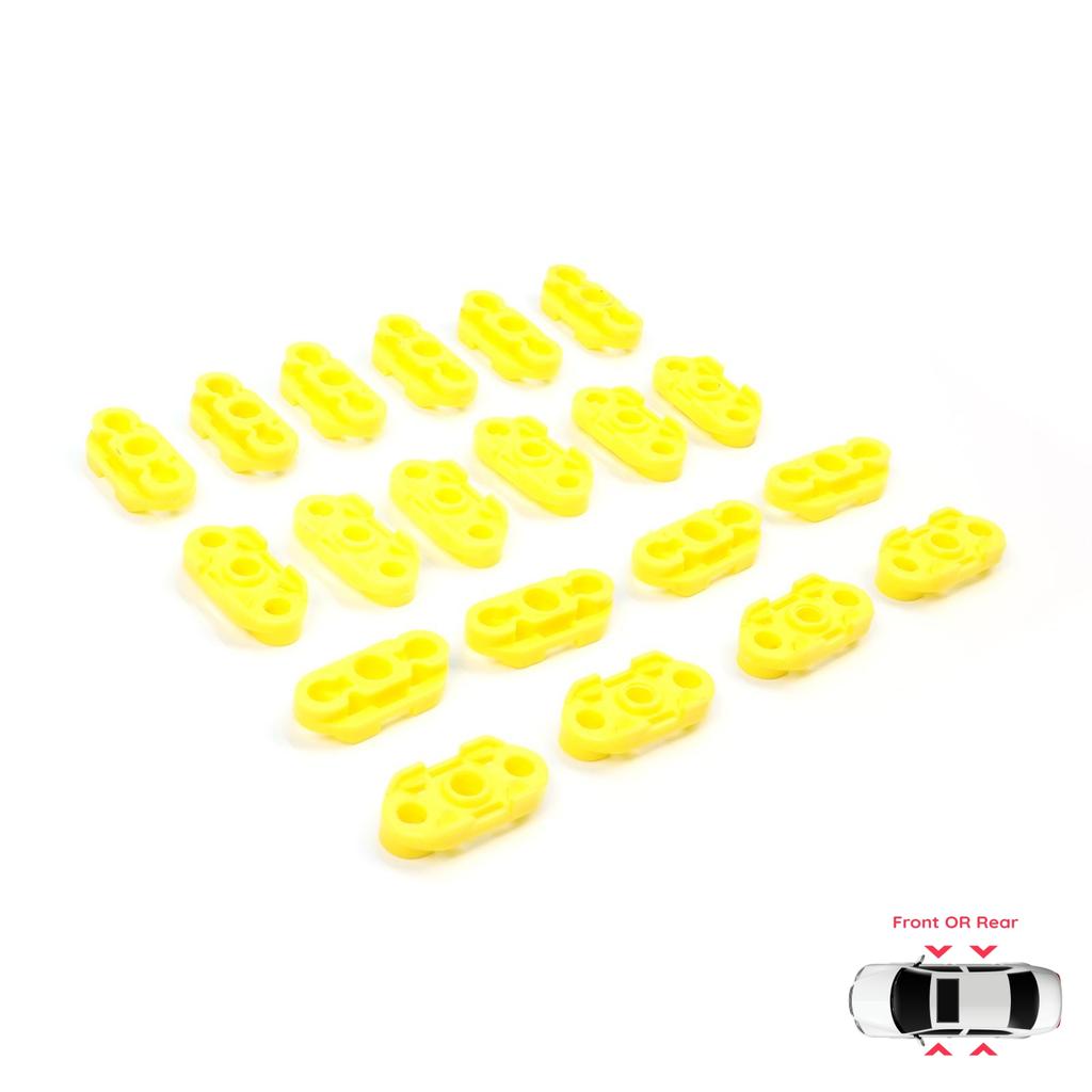 EWR19-2 20 Pieces Window Regulator Guide Clips for Buick Pontiac Oldsmobile Impala Cadillac GM Saab 20369894 20369895