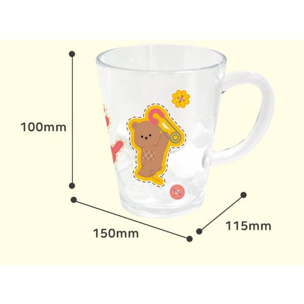 Leburn Cotton Bear water drop cup, mixed colors, 1 piece