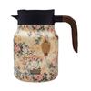 Sticlă Termos 1000ml Model Floral Vintage Termos Ceai Ceainic Termos Ceainic din Oțel Inoxidabil cu Infuzor pentru Băuturi