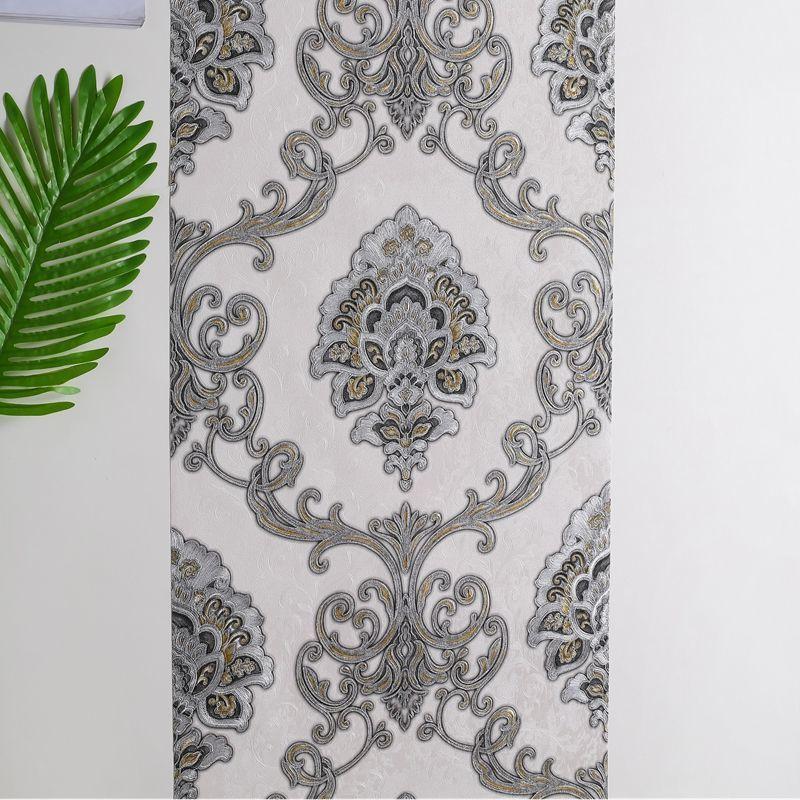 Europäischer Stil Luxus Damast Tapetenrolle 3D Geprägt Pvc Verdickt Wandbild Dekor Tapeten für Wohnzimmer Schlafzimmer