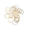 10pcs Diy Handmade Jewelry Accessories 14K Gold Bag Color Retention Popular Geometric Circle Round Material