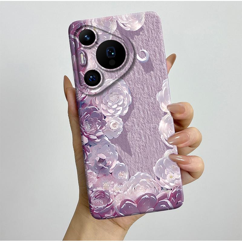For Huawei Pura 70 Pro Case Pretty Butterfly Flower Soft Silicone Phone Case For Huawei Pura 70 Pura70 Pro 70Pro Plus Back Cover