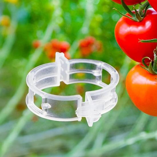 50Pcs Plastic Plant Support Clips Reusable Garden Climbing Plants Securing Vegetable Stems Tomato Grape Vine Fixing Trellis Clips