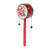 Chinese Spin Rattle Drum Traditional Style Hand Rattle Bell Beginners Monkey Drum  Music Toys