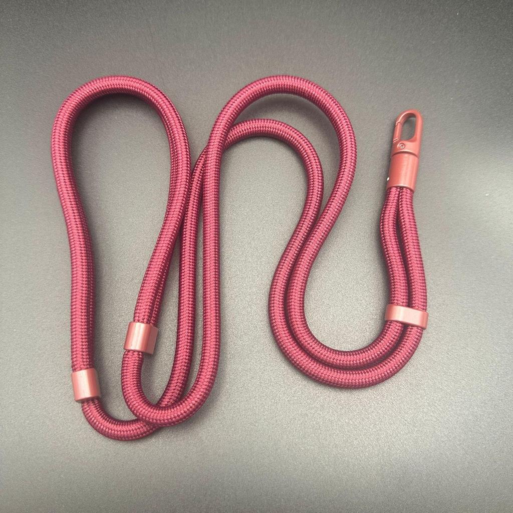 Macaron Thick Rope Phone Lanyard - Adjustable 7-8mm Climbing Gasket for Shoulder, Back, or Neck