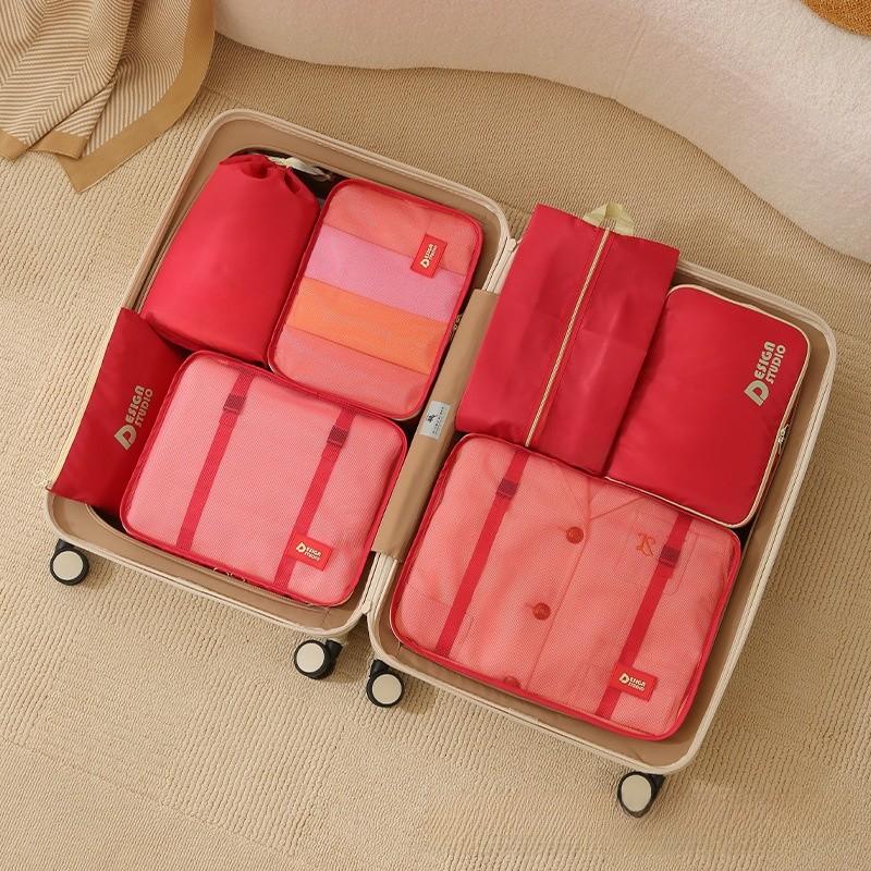 Travel Organizer Set With Waterresistant Canvas For Luggage And Home Storage
