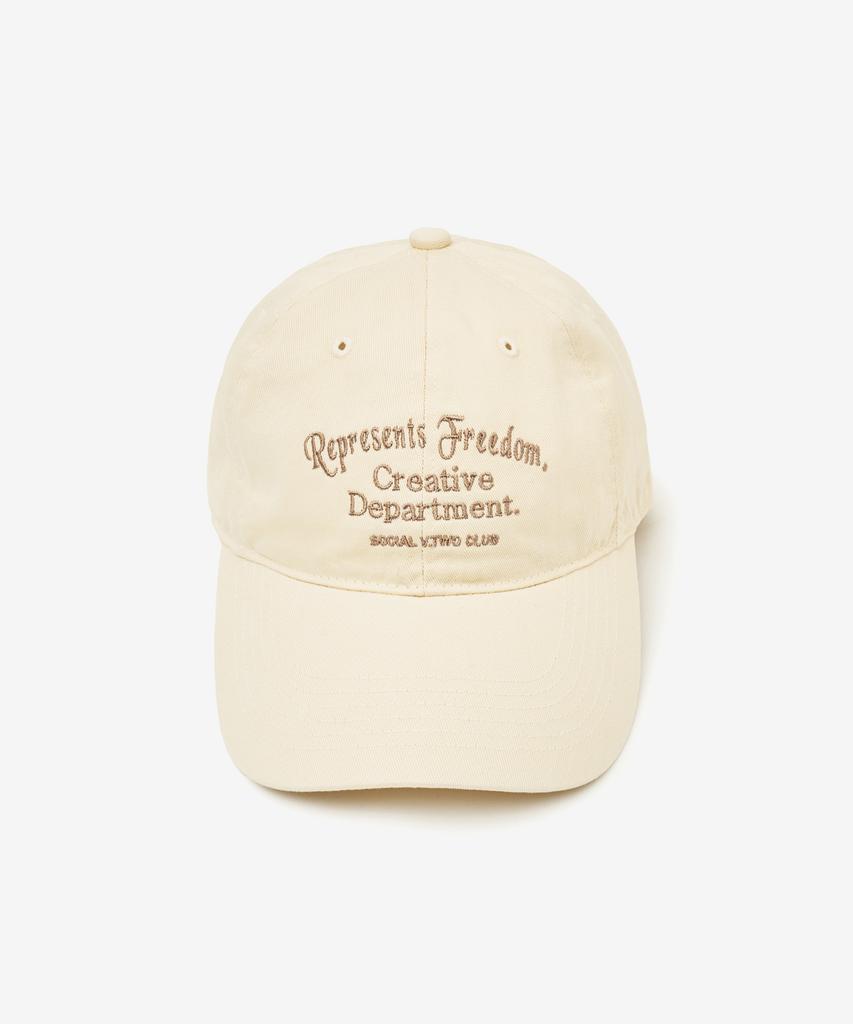 VTWO Creative Cotton Ball Cap (Beige)