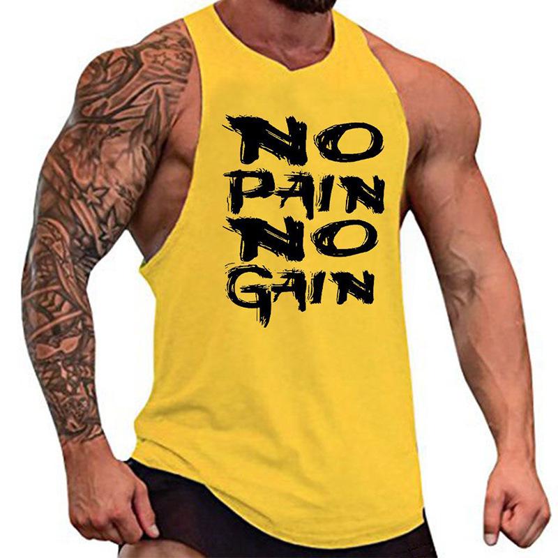 Men's Plus Size Sleeveless Sports Vest for Summer Fitness and Basketball