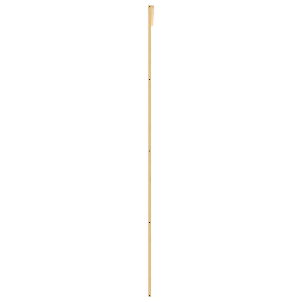 Sliding Door Gold 102.5x205 Cm Clear Tempered Glass and Aluminium