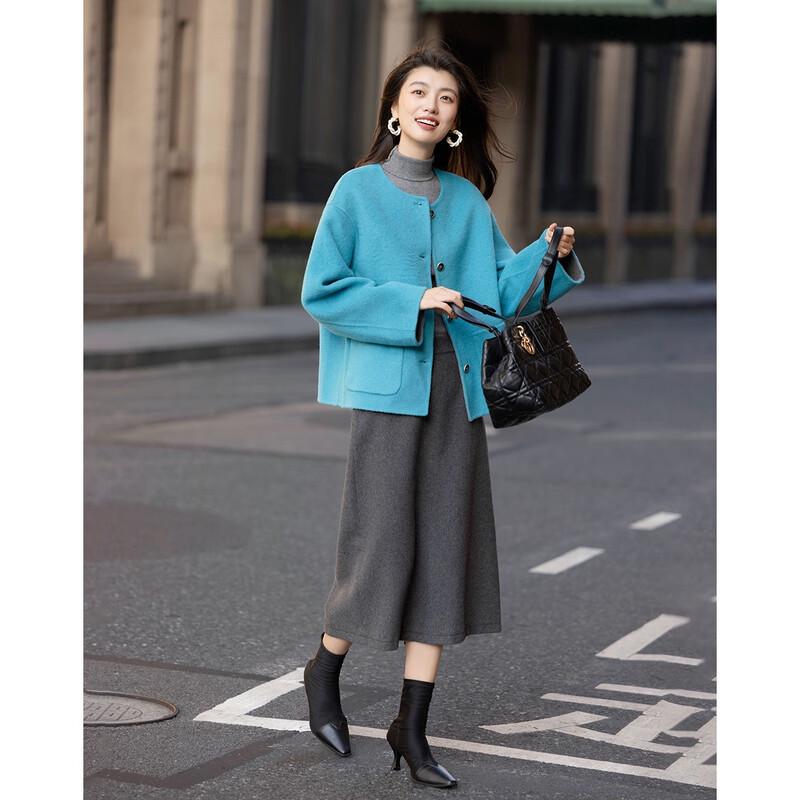 Demana Luxurious Merino Wool Double-faced Women's Coat