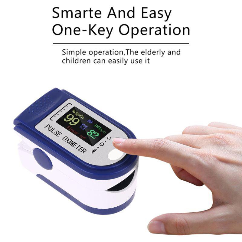 Digitales Fingerpulsoximeter Blutsauerstoffsättigungsmessgerät Finger SPO2 PR Monitor Oximetro