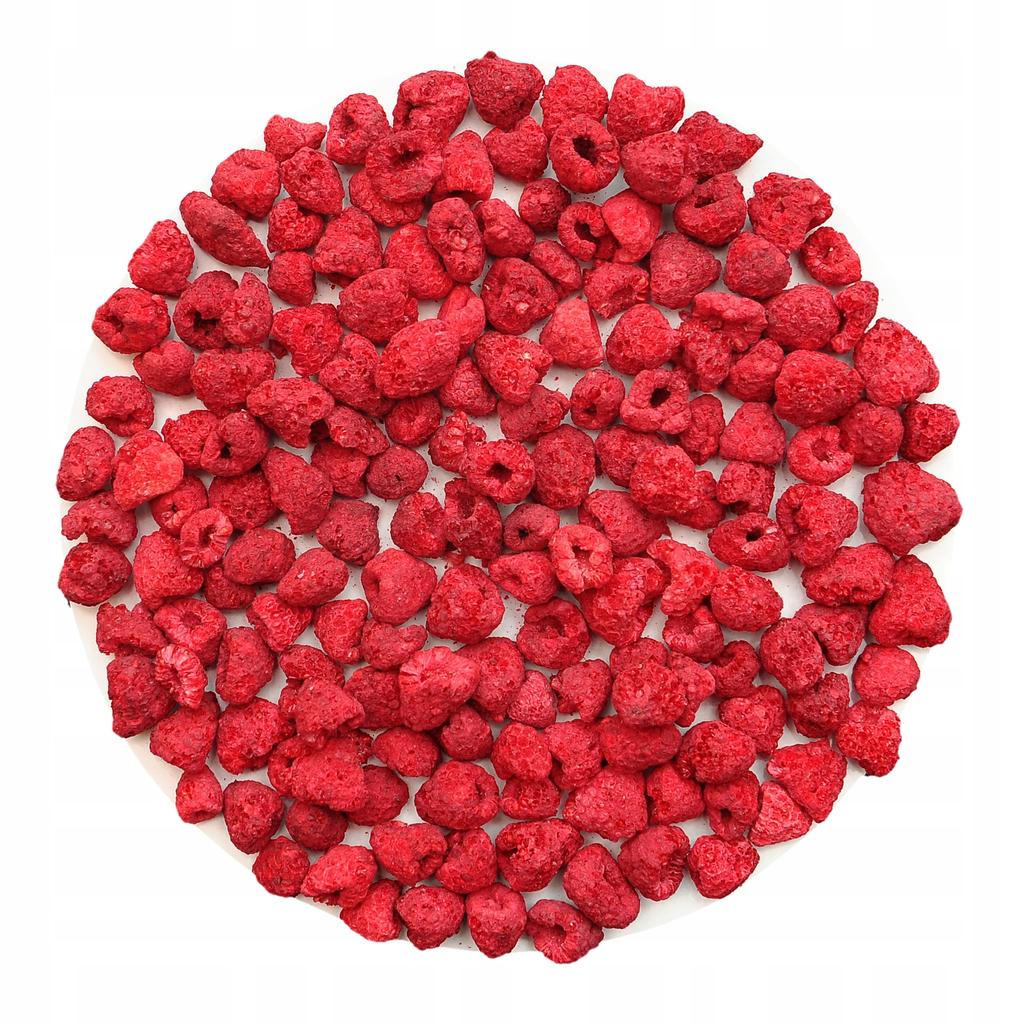 MALINA cała liofilizowane - pyszne owoce - 100g