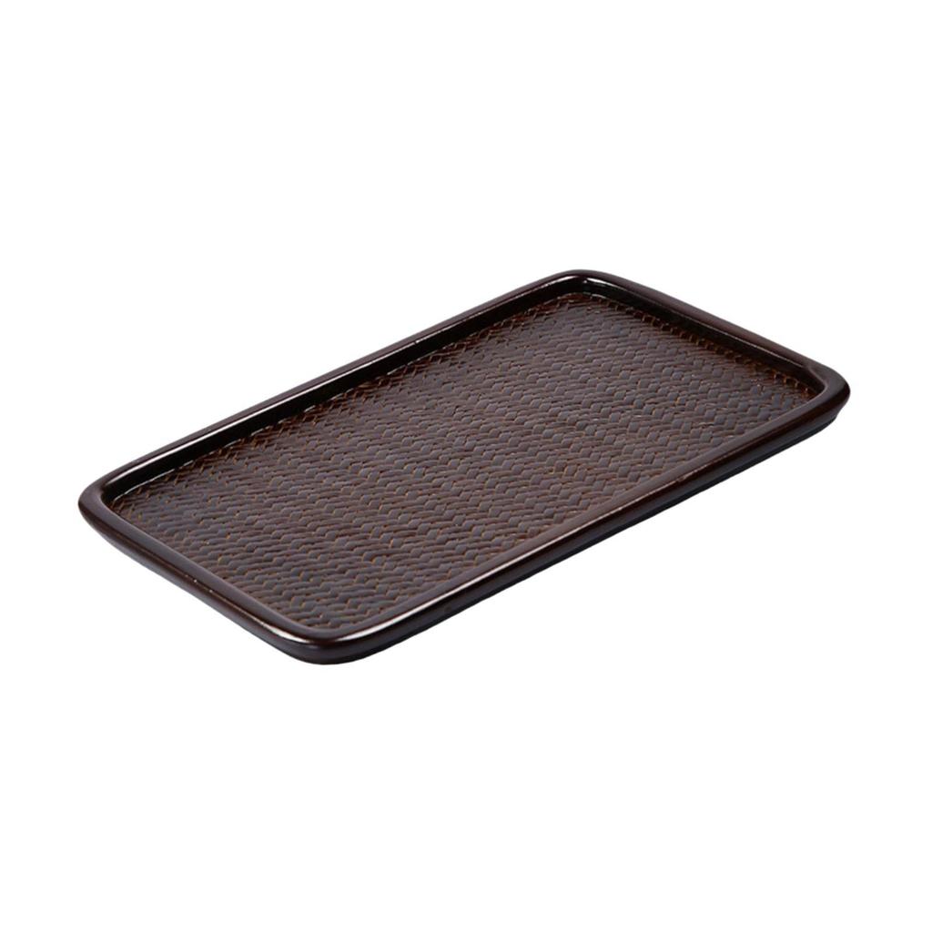 Bamboo Serving Tray Tea Drink Platter Plate Serving Platters Tea Tray for Dining Room Tea Coffee Living Room Party Countertop