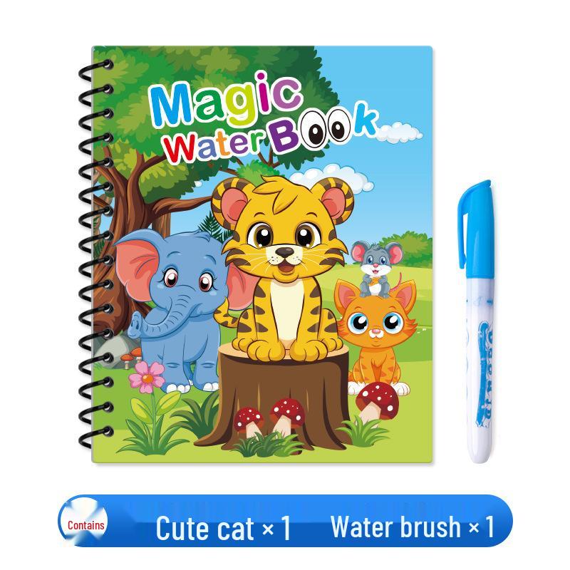 

Reusable Magic Water Doodle Book for Kids - Educational Water Coloring & Drawing Toy