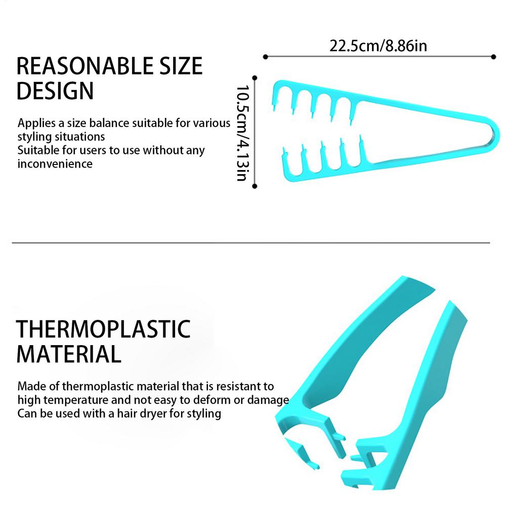 

Wide-Tooth Styling Hair Comb Root Lifting Tool Volume Brush for Men Bang Hair Volume Root Lifting Clip Comb Hairstyling Tools