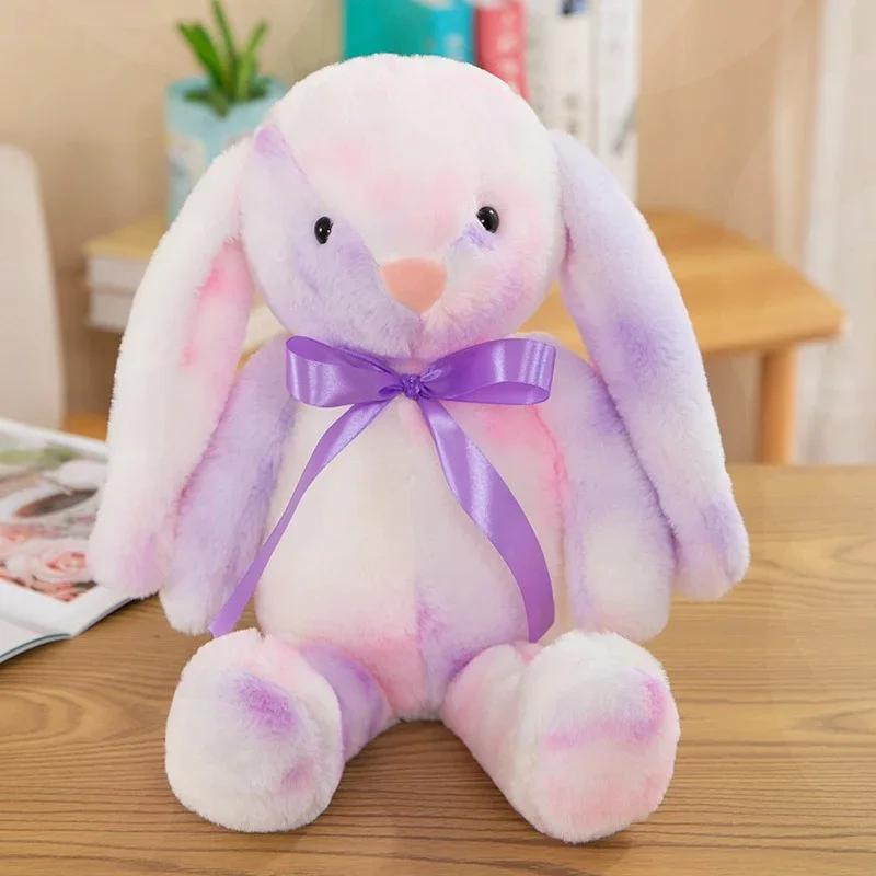 

30/40СМ Каваи Плюшевая Игрушка Кролик с Длинными Ушами Радужный Плюшевый Кролик Игрушка Компаньон для Сна Плюшевая Кукла Детский Подарок на Пасху 30CM
