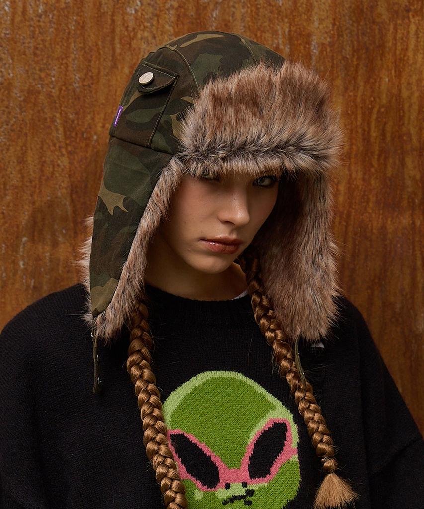 HOODHOOD Hd Fur Trooper Hat Camo