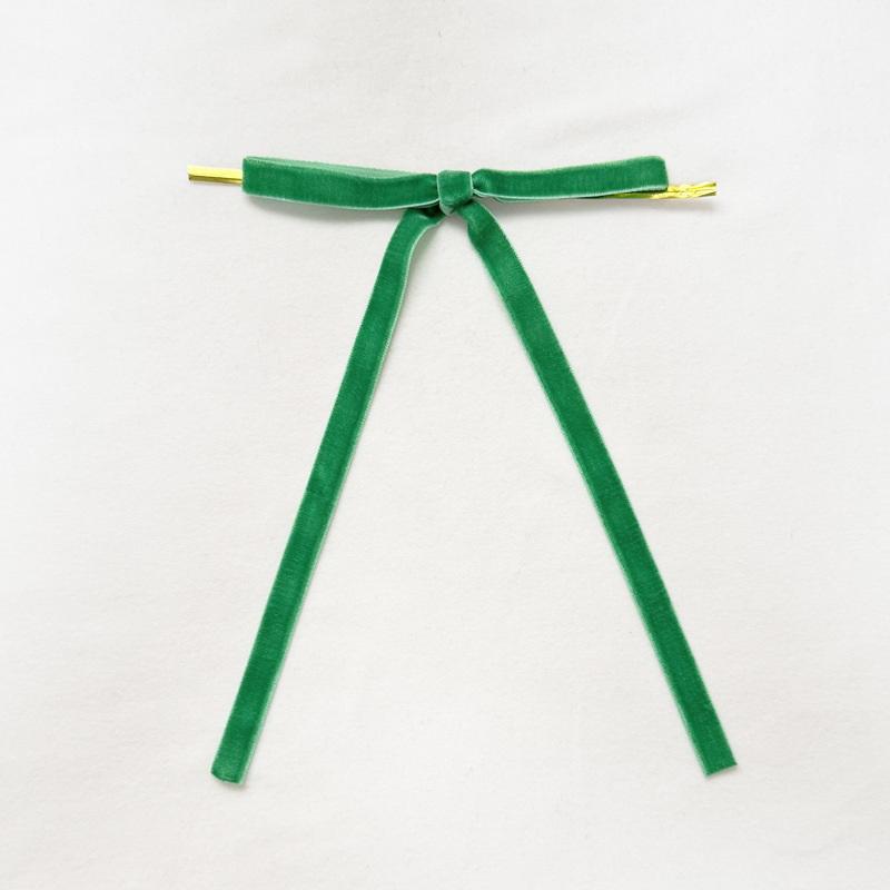 24 st Sammetsrosetter Julgransrosett Sammetsbandsrosett Vintage Kransdekoration Julklappsinslagning DIY Hantverk