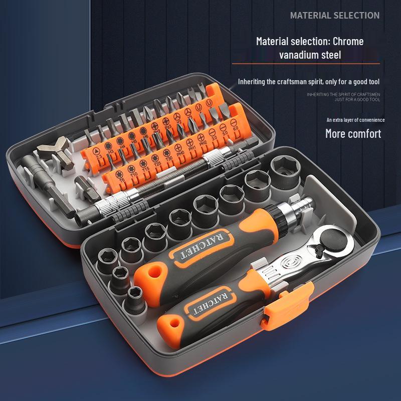 Mini Ratchet Screwdriver & Socket Set for Household Repairs