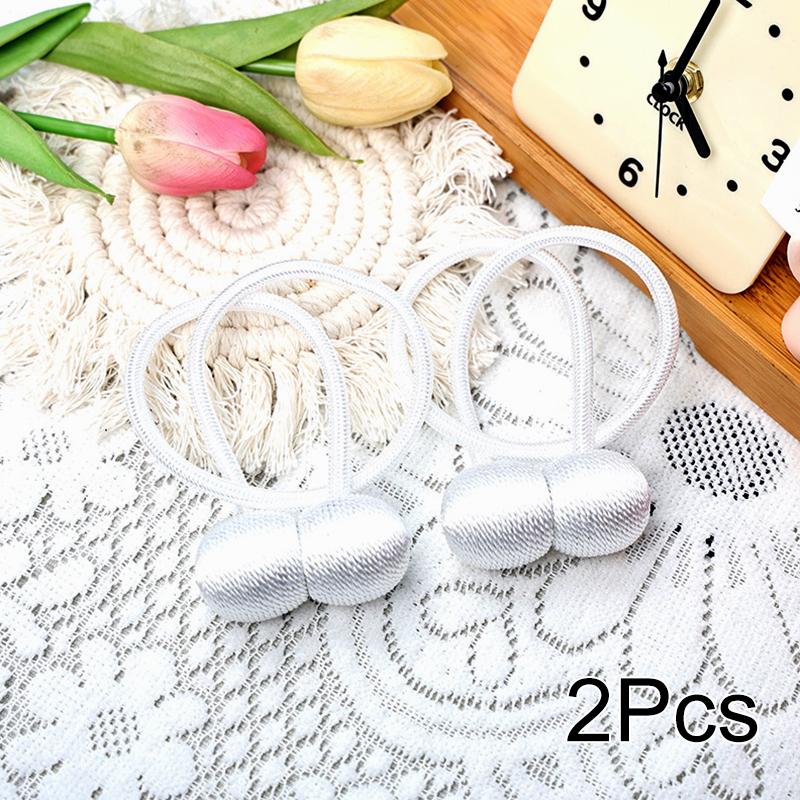 2Pcs Curtain Tiebacks Creative Curtain Buckle Modern Curtains Accessories Free Mounting Magnetic Room Decor Curtain Binding