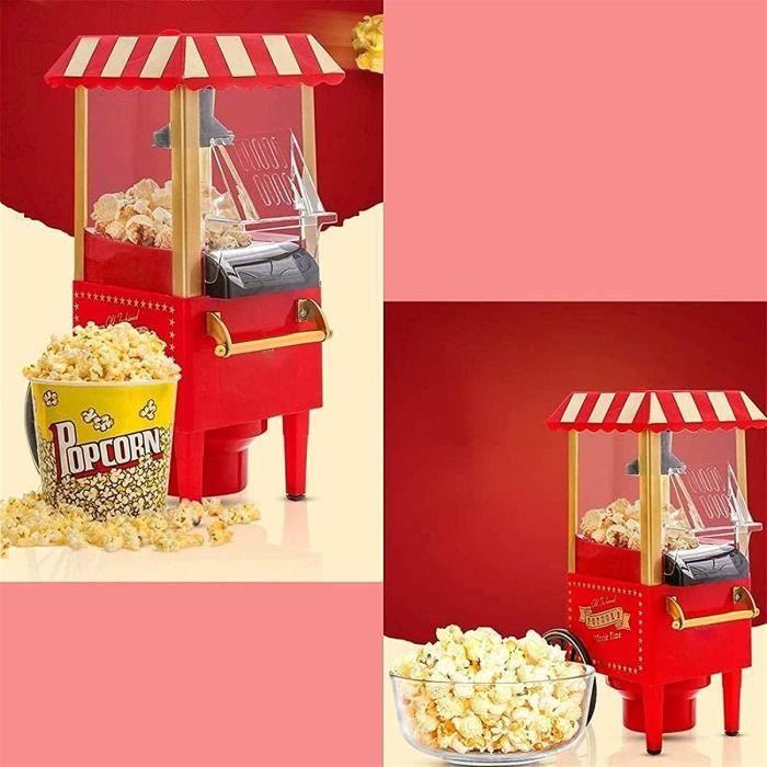 LITINGT Machine PopCorn rtro Machine PopCorn de Carnaval 1200W Facile Faire du PopCorn Plus sain en Moins de 3 Minutes Mac[445]