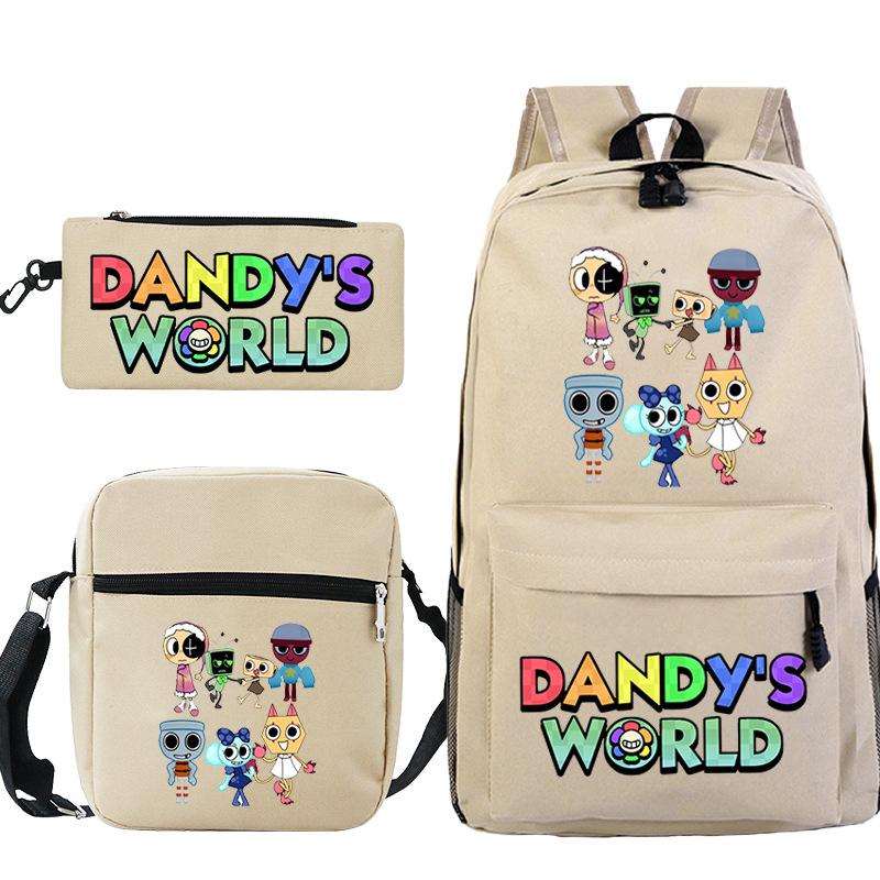 New Dandy's World Game Merchandise Cartoon Print Children's Backpack Cross-border Large-capacity Student Schoolbag