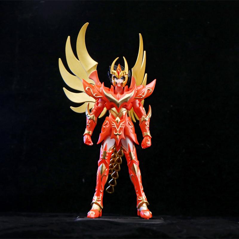 19cm Anime sacred Saint Seiya Figure Phoenix Ikki Hyoga Seiya Shiryu Standing Figure Toy Collection Decoration  Japanese Dolls