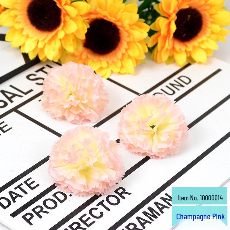 Retro Carnation Fake Flower Hairpins and Brooches - Handmade Hair and Clothing Accessories