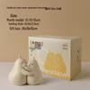 Cute Ceramic Pear Hugging Bookend - Charming Home Decor & Perfect Valentine's or Birthday Gift
