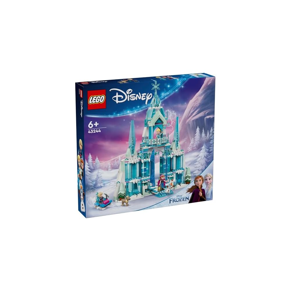 LEGO Disney Princess Elsa's Ice Palace Building Toy for Kids Ages 6-9 Educational Gift 43244