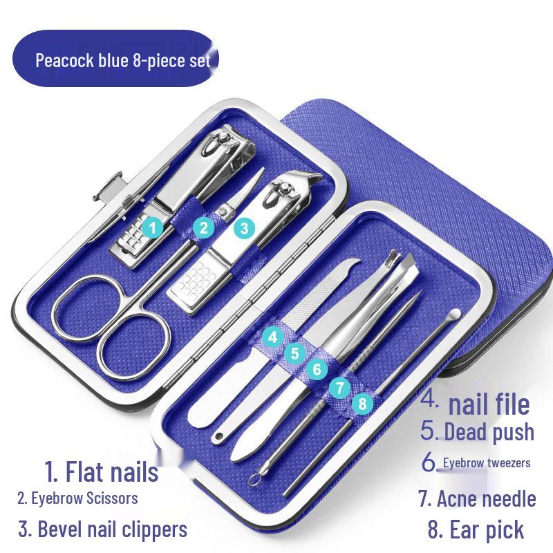 High-Quality Household Nail Clipper Set: 4-Piece Nail Clippers and Scissors