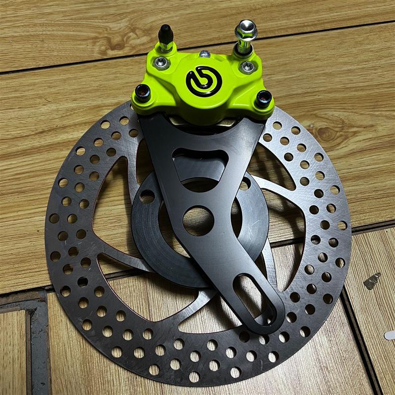 Brembo Little Crab Caliper Flat Fork 220 Ghost Fire Zhan Su for N1S Electric Motorcycle Universal Disc Brake