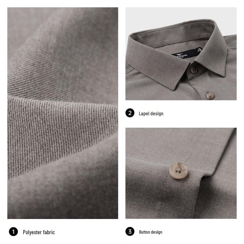 Septwolves Men's Business Casual Long-Sleeve Shirt