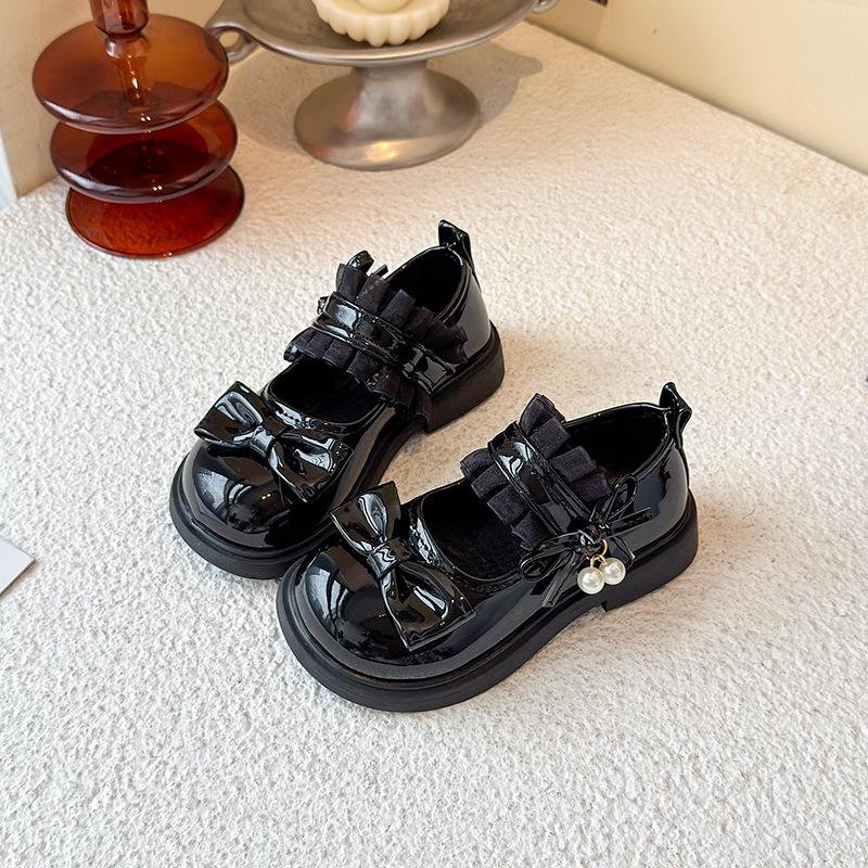 Sweet Princess Bowknot Leather Shoes for Baby Girls - 2026 Spring/Autumn New Fashion