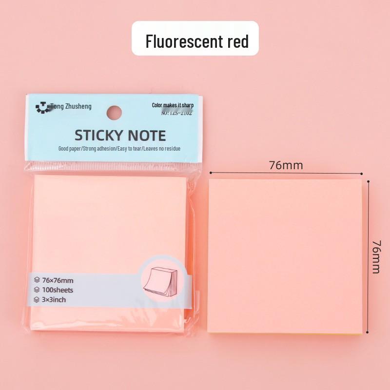 Creative Colorful Heart-shaped Sticky Notes Memo Pad for Students
