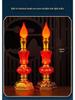 God of Wealth LED Candle Lights: USB-Powered Long-Lasting Crystal Buddha Lamp Pair