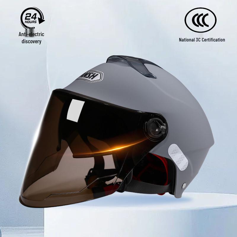 Unisex Electric Vehicle Helmet: Certified, Sun-Protective, All-Season, Unbreakable, with Free Shipping
