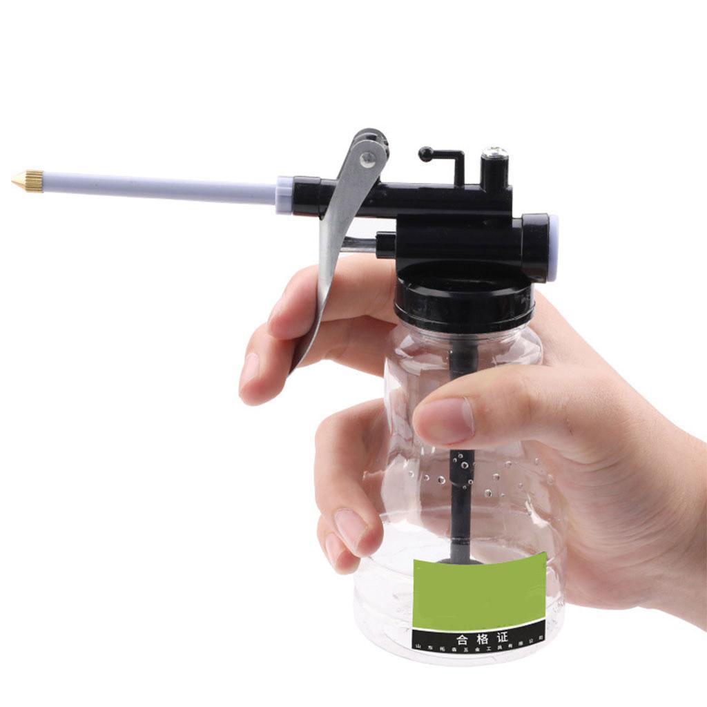 Pistols Pump Oiler DIY Home Maintenance Pump Oiler Can with Hose 250cc Capacity High Pressure Transparent Oil Pot