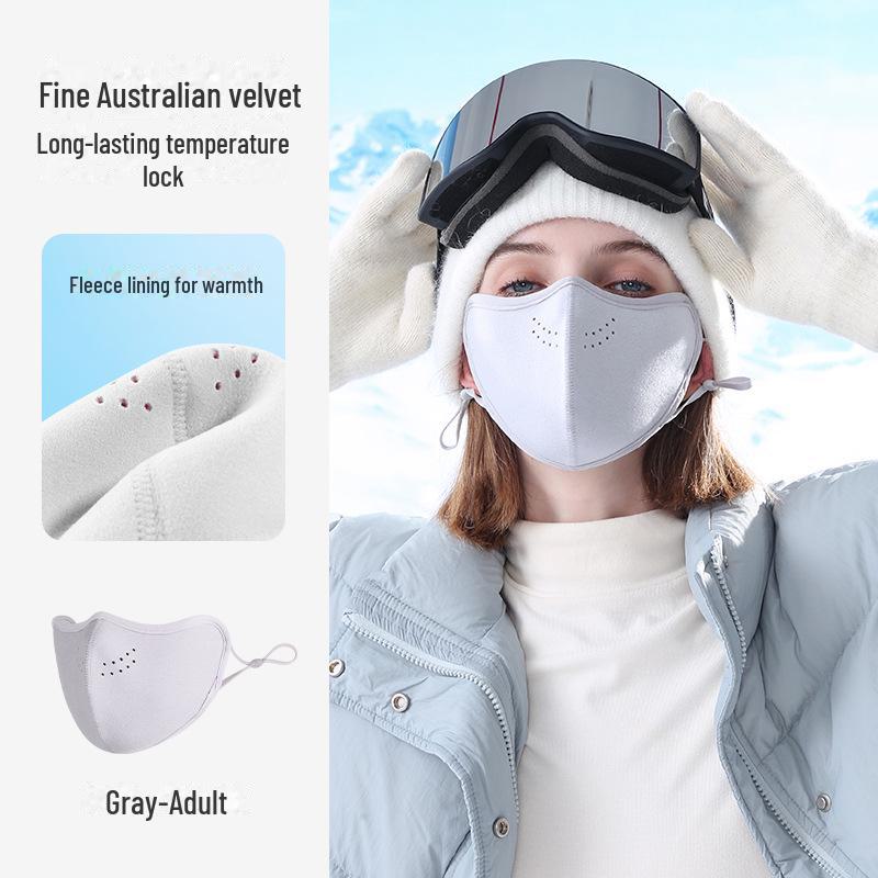 Winter Windproof Eye Protection Mask for Women - Australian Velvet Warm, Double-Sided, Ideal for Outdoor Cycling [Free Shipping for One Piece]